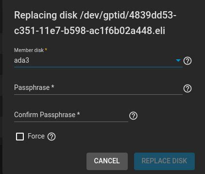 Setup email alerts in Freenas to send you a text when it gets degraded. . Truenas replace disk